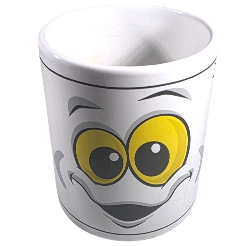Halloween Mug coffee cup Smiley ghost Face Ceramic cartoon whimsical spooky